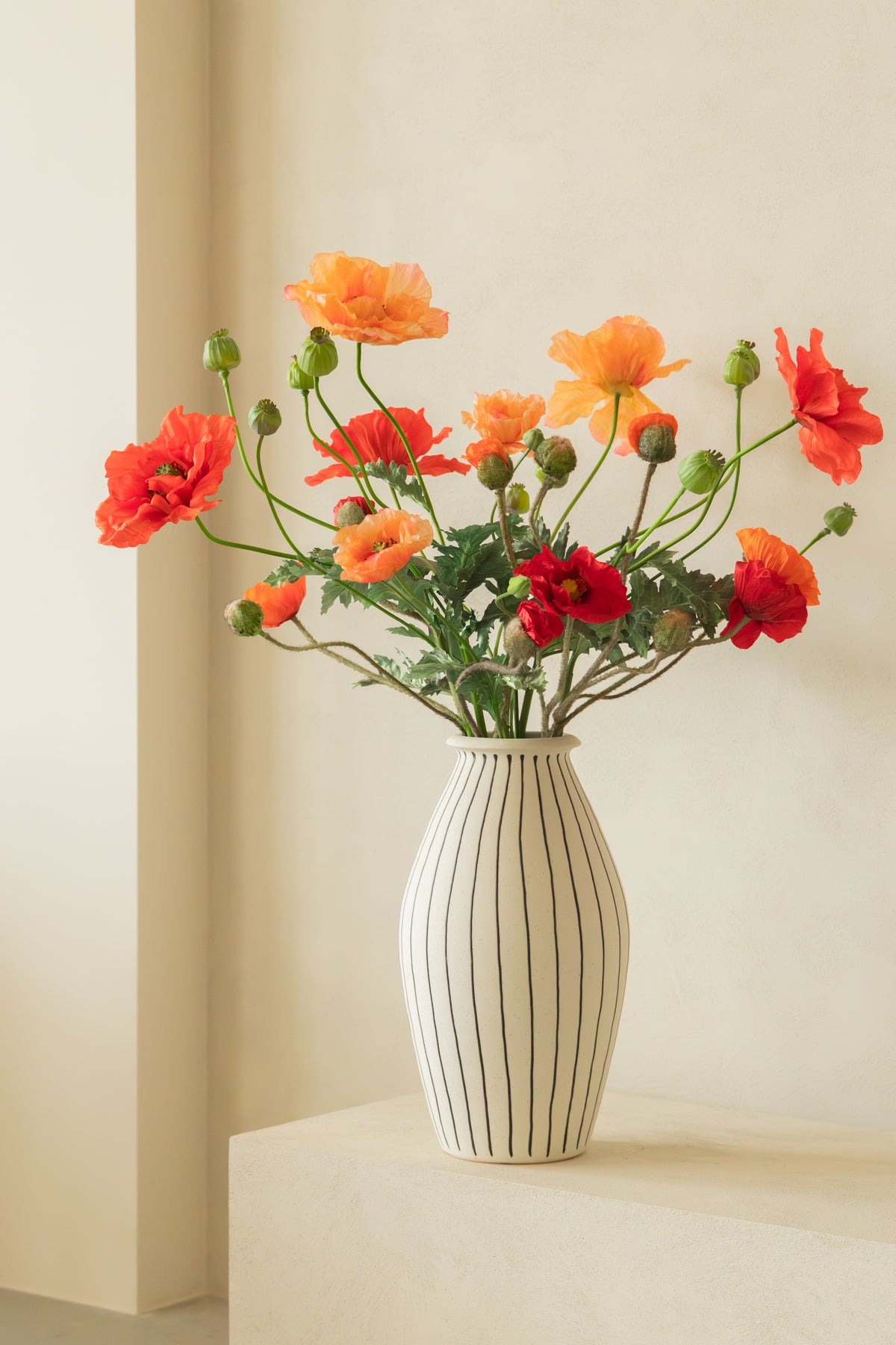 Kunstblumenstrauß Elegant Poppies