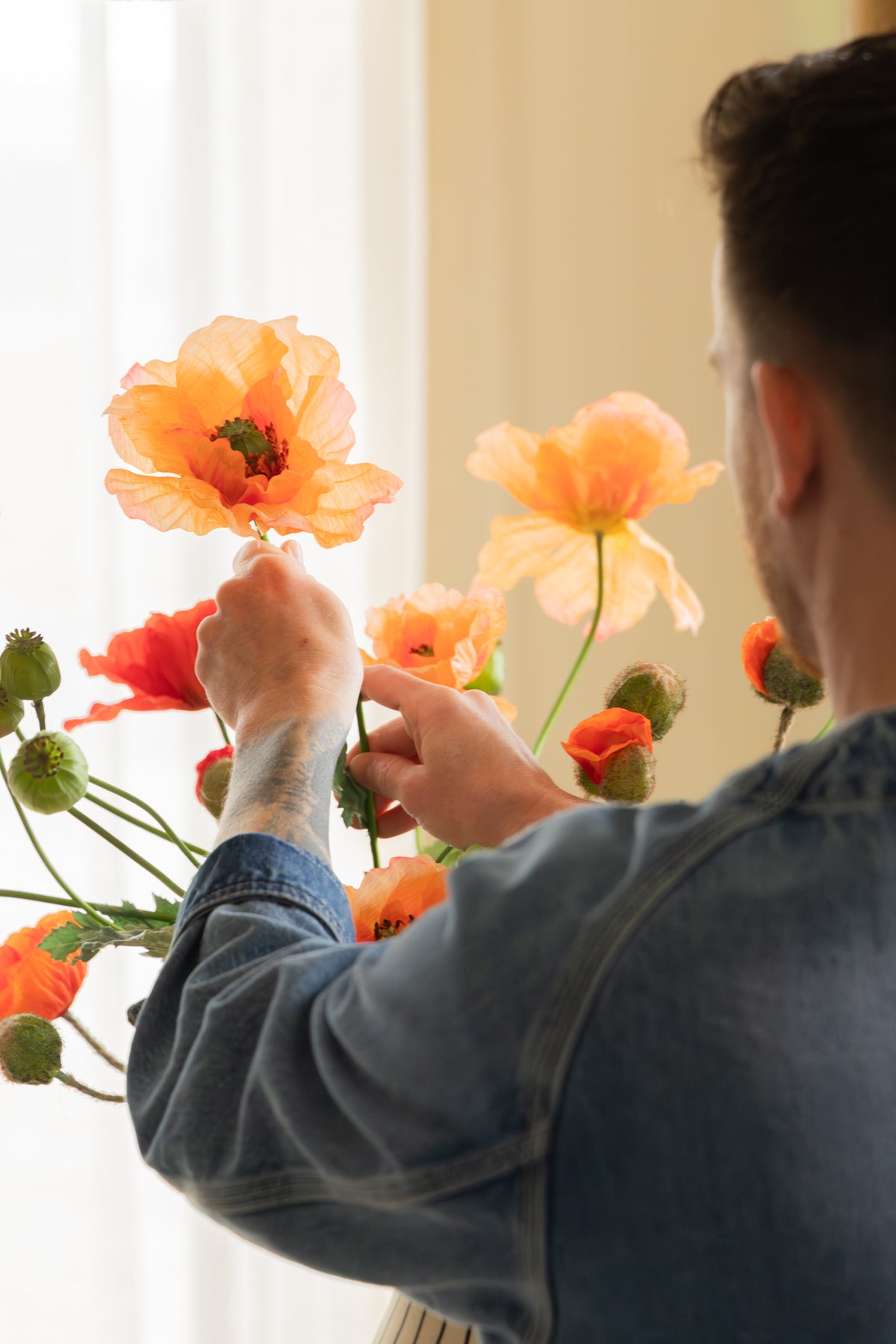Kunstblumenstrauß Elegant Poppies