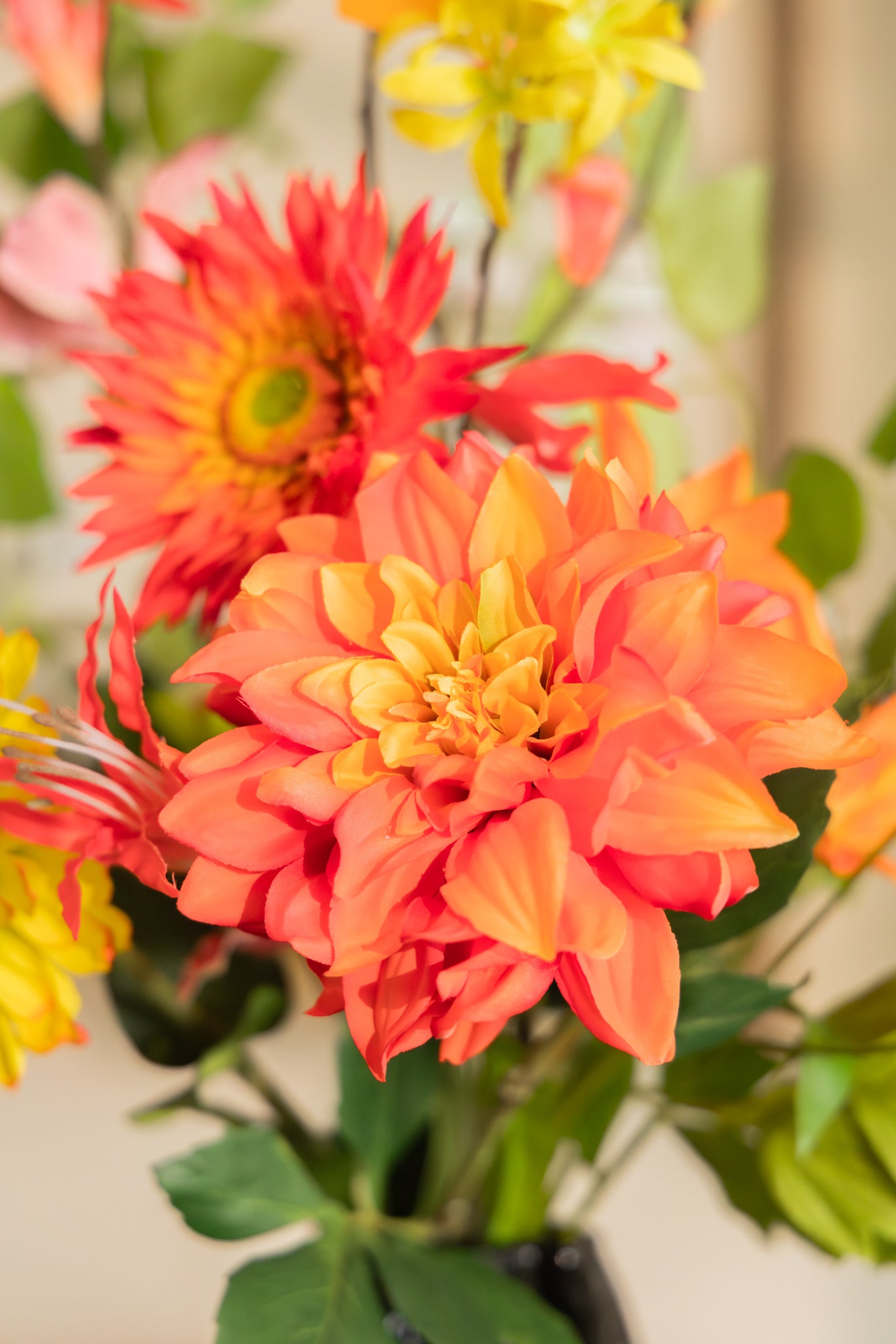 Kunstblumenstrauß Solar Symphony