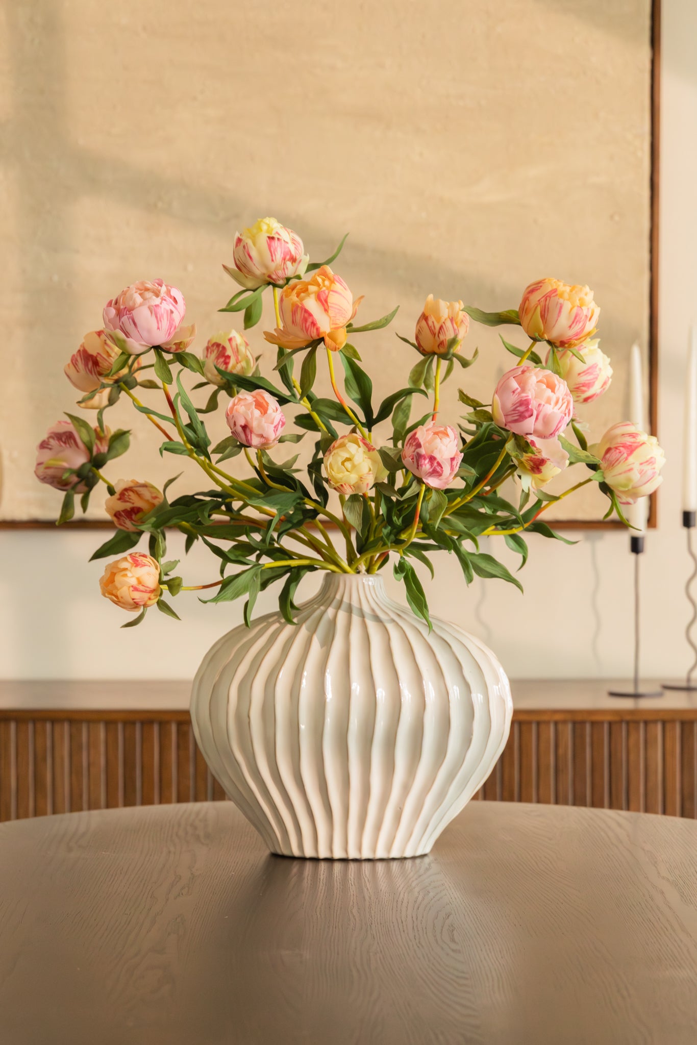 Kunstblumenstrauß Peony Heritage