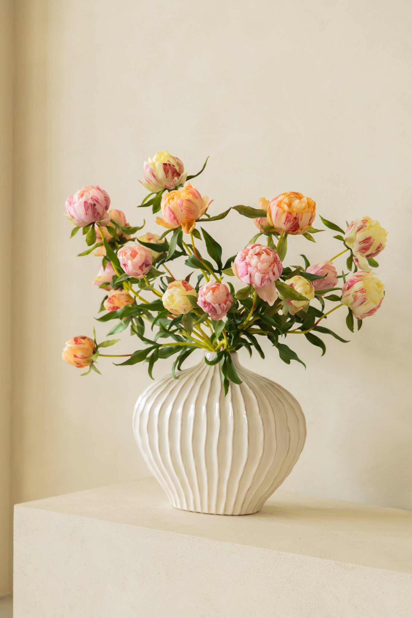 Kunstblumenstrauß Peony Heritage