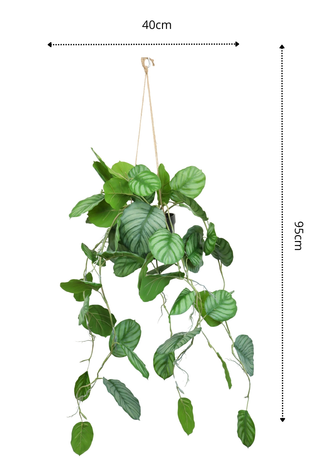 maten Calathea künstliche Hängepflanze 95cm