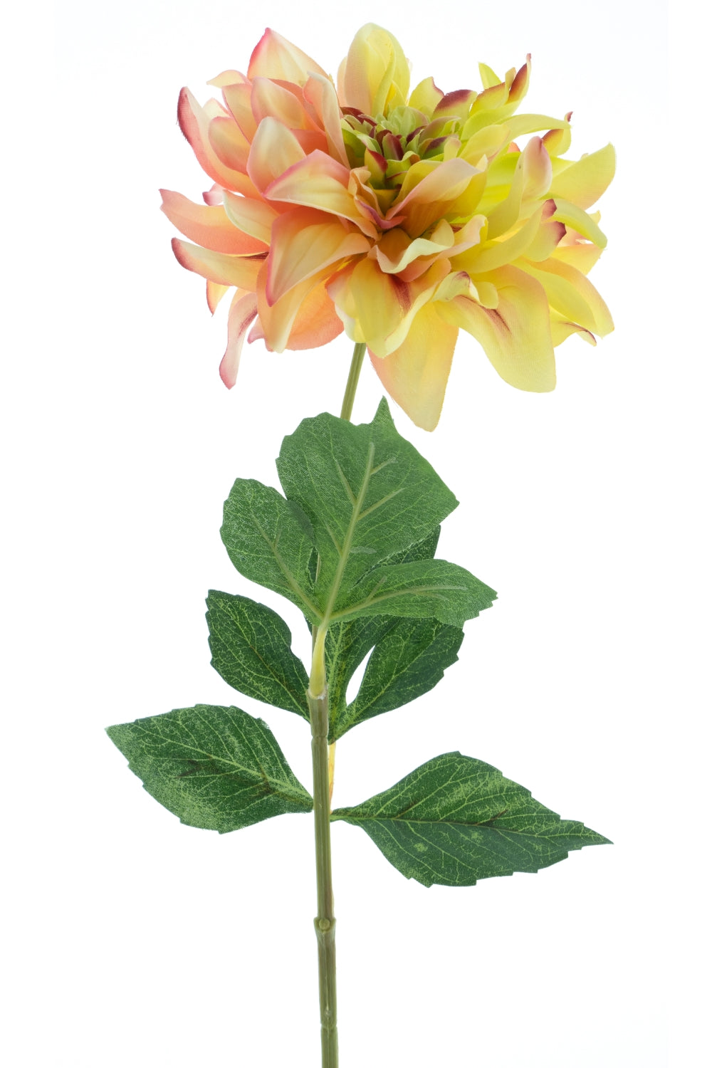 Dahlie Kunstblume 64 cm Grün/Rosa