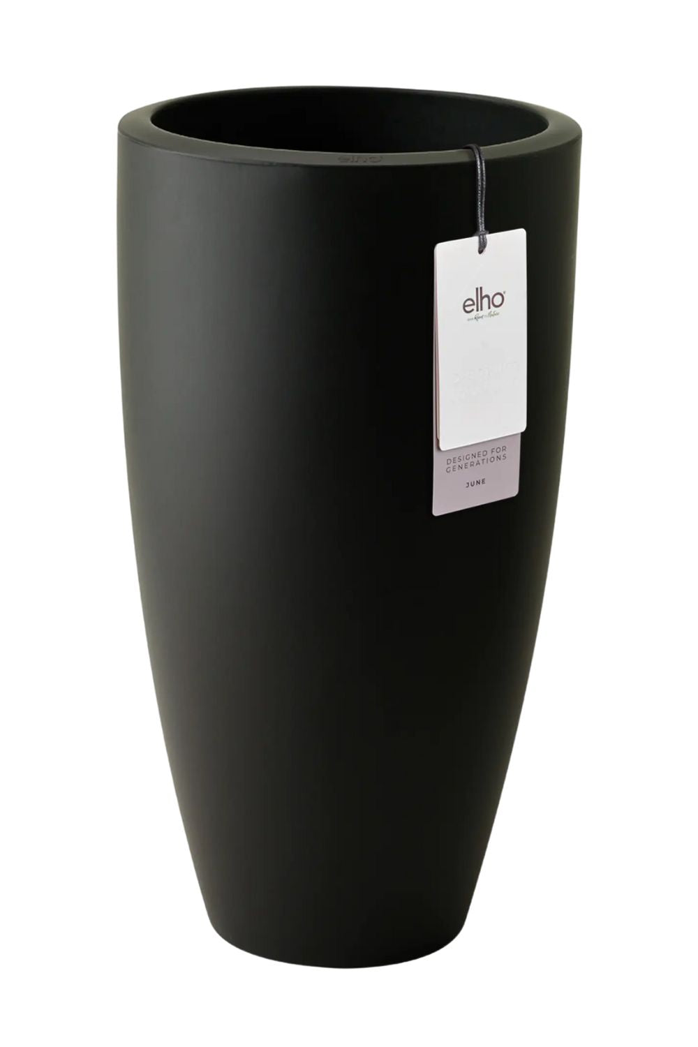 Blumentopf Elho June Round High 39 cm Schwarz