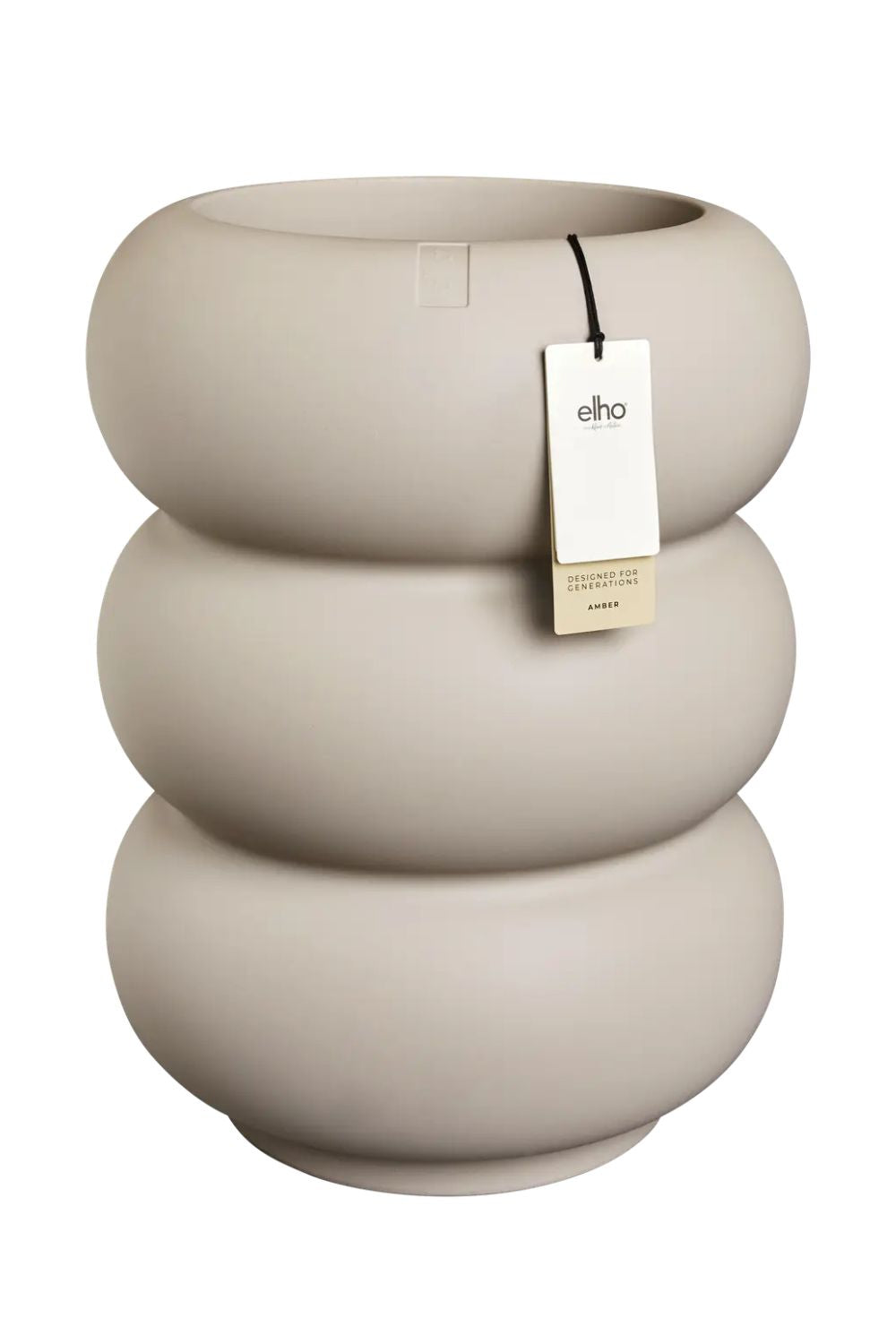 Blumentopf Elho Amber Roll High 58 cm Balanced Beige