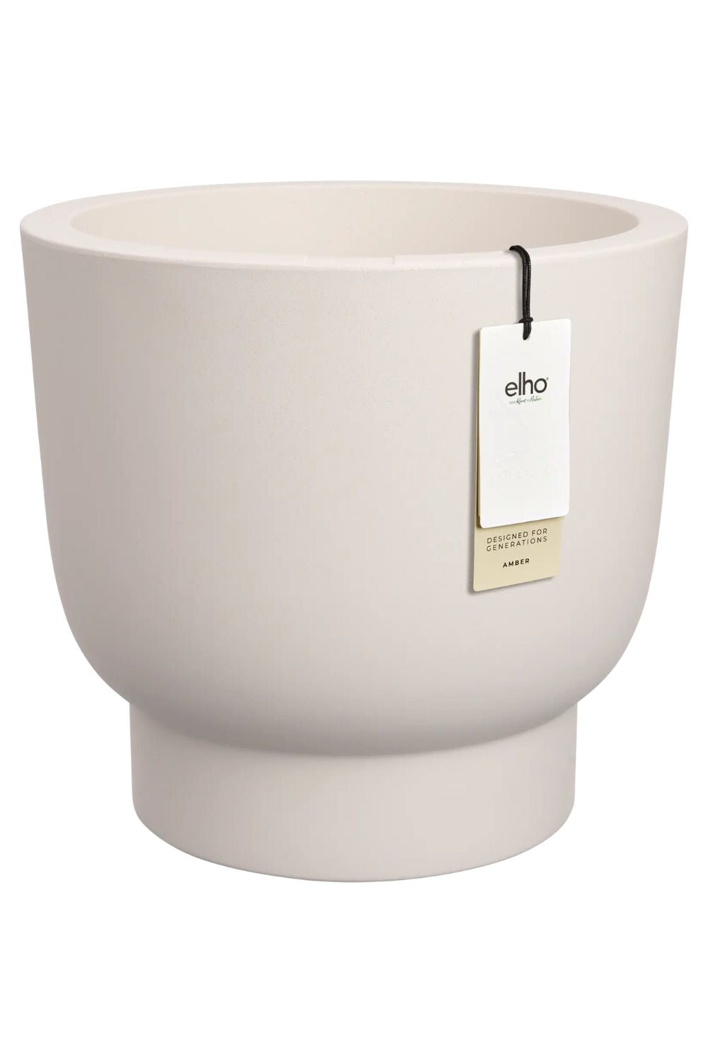 Blumentopf Elho Amber Grail 30 cm Leinen Weiß