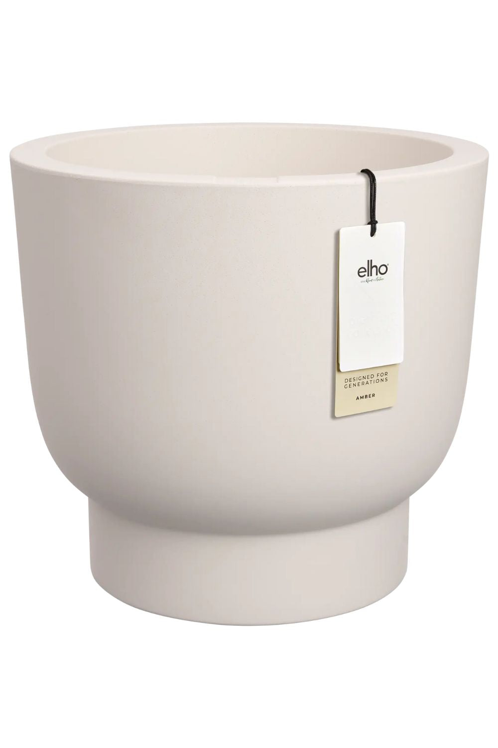 Blumentopf Elho Amber Grail 38 cm Leinen Weiß