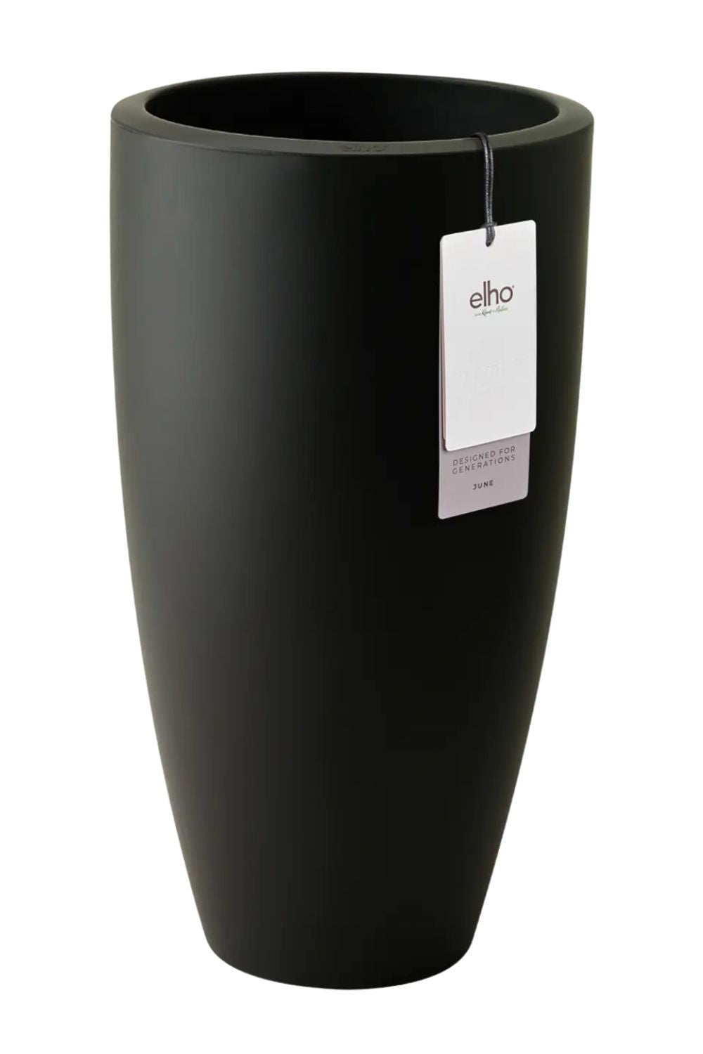 Blumentopf Elho June Round High 30 cm Schwarz