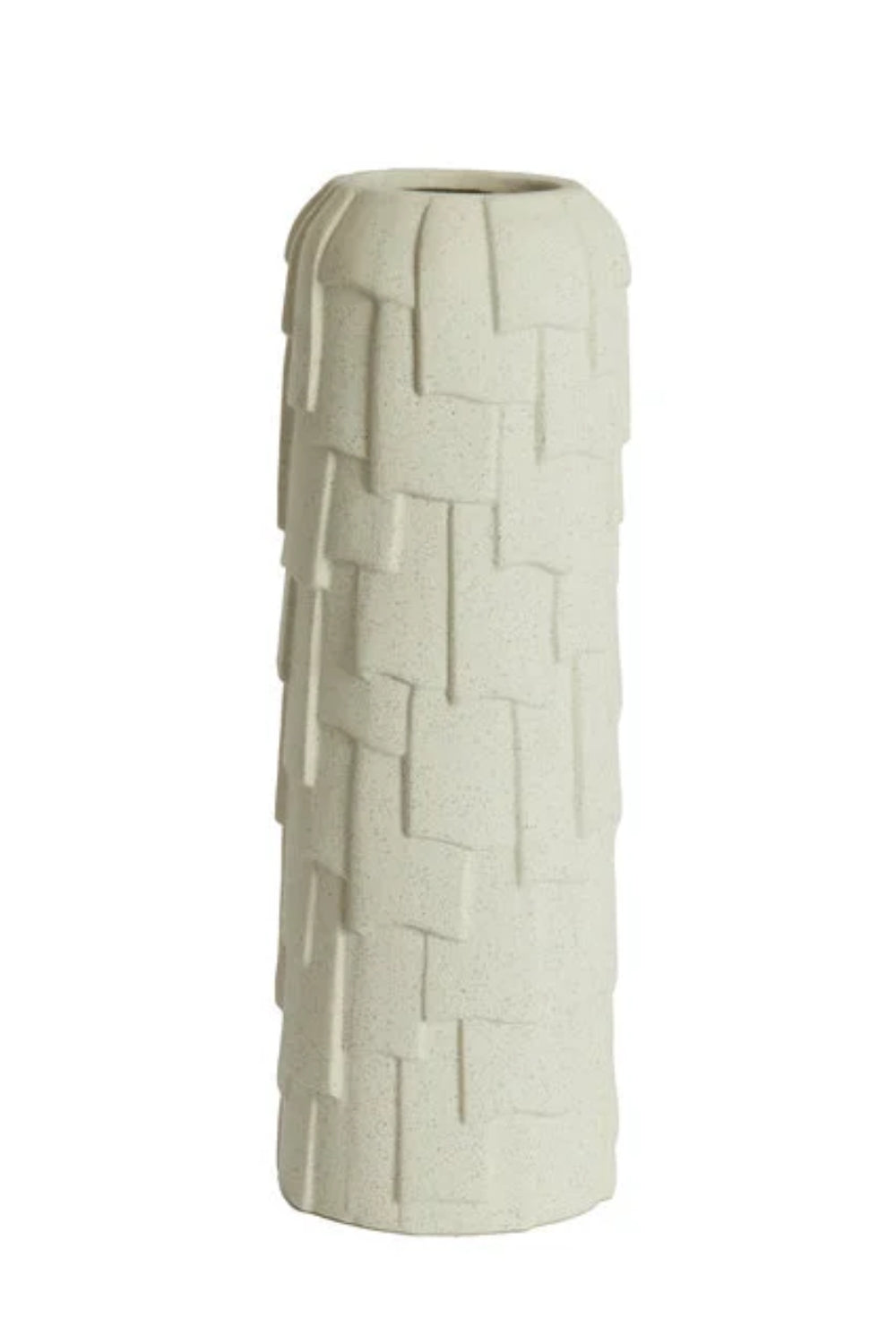 Vase Leima 14x34,5cm Keramik Matt Creme