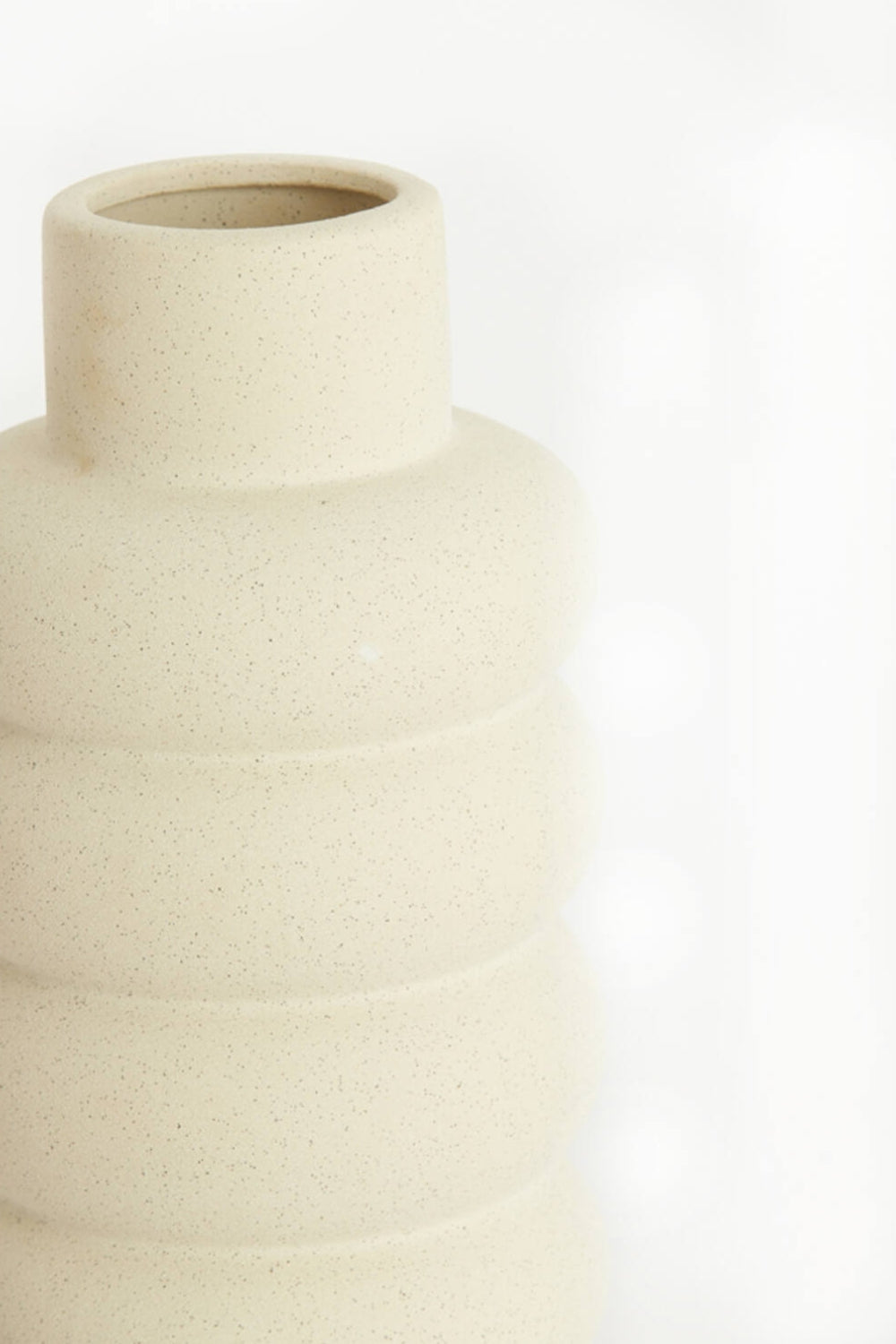 Vase Triora 16x29,5 cm Keramik Matt Creme