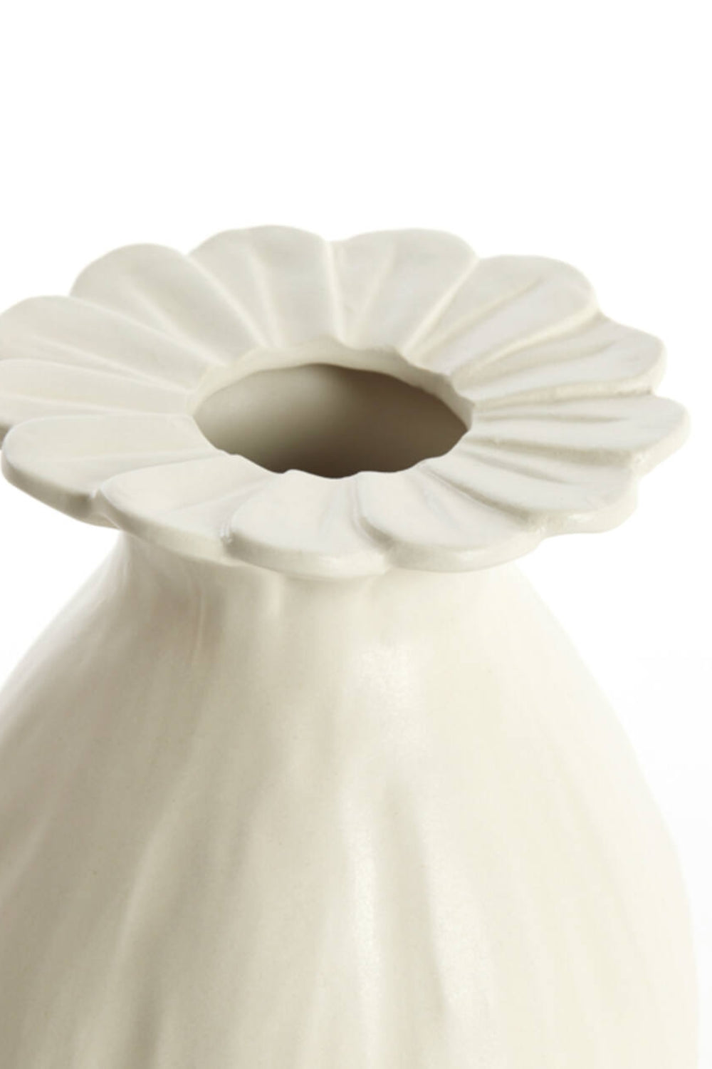 Vase Lorea 16×19cm Keramik Creme