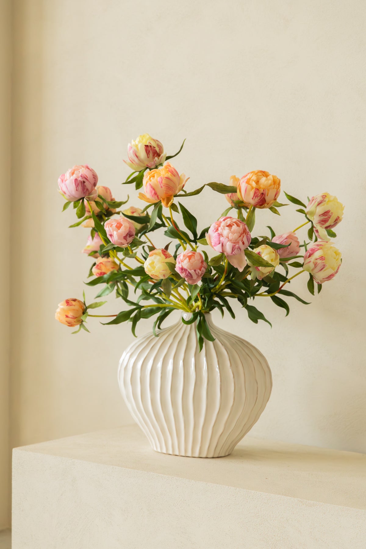 Kunstblumenstrauß Peony Heritage