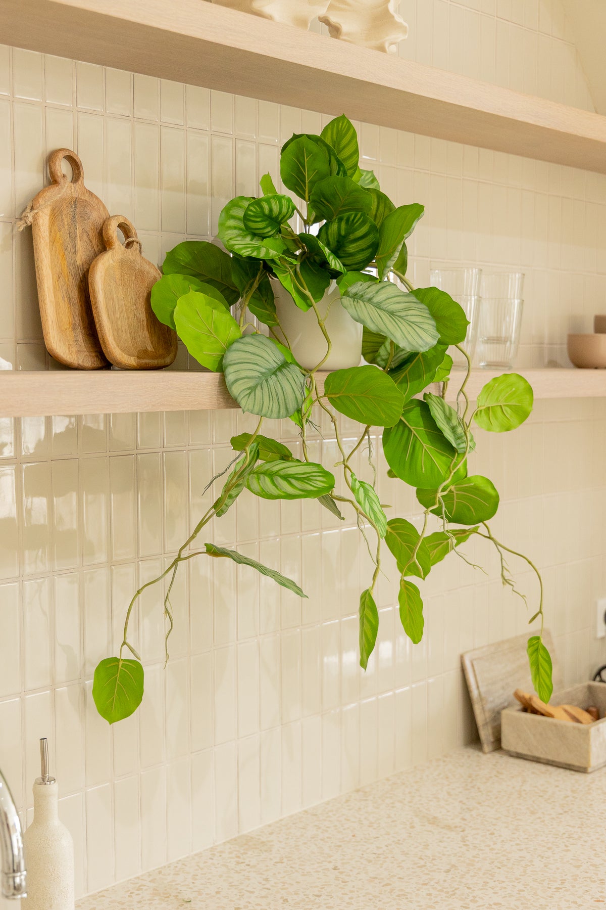 Calathea künstliche Hängepflanze 95cm