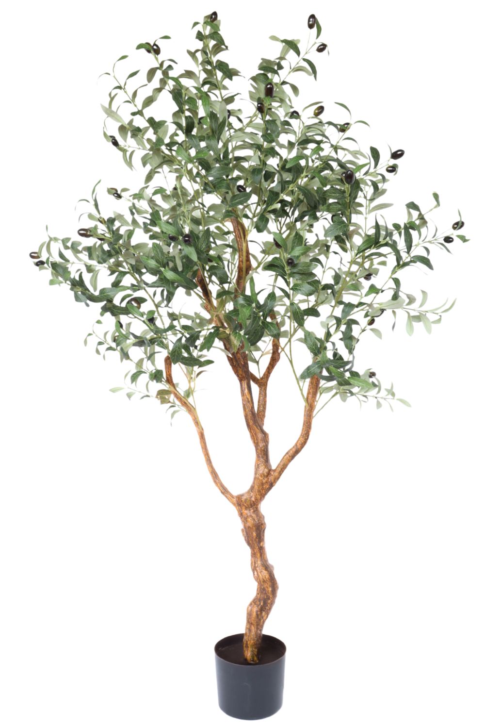 Kunst-Olivenbaum 150 cm mit gebogenem Stamm