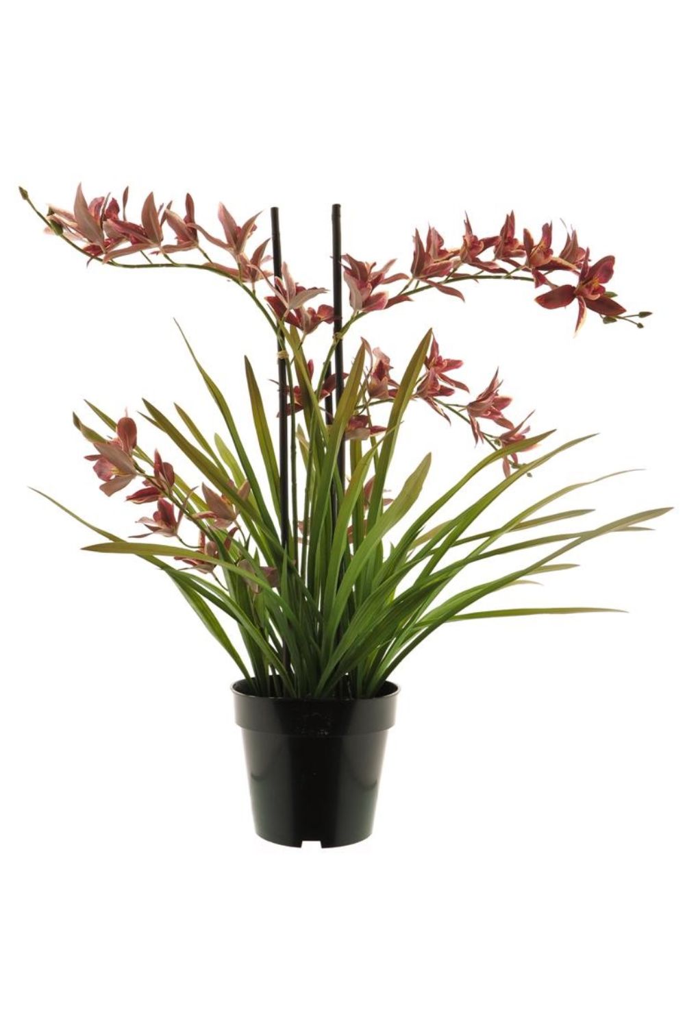 Künstliche Meadow Orchidee Tiefrot 70 cm