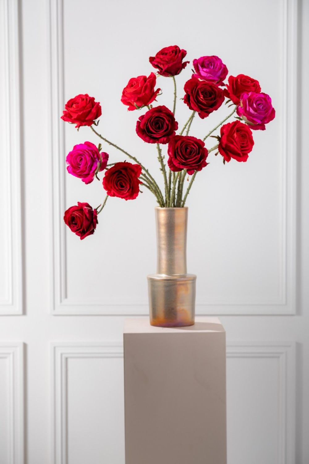 Rose Kunstblume 64 cm Rot