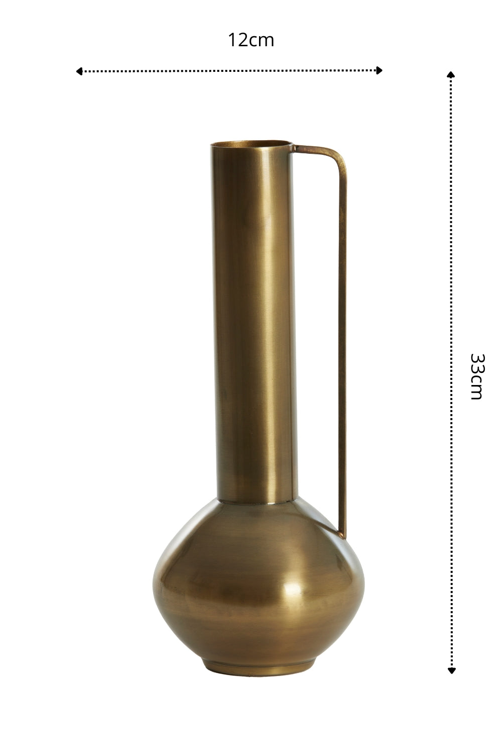 Vase Panzano 33x12 cm Bronze