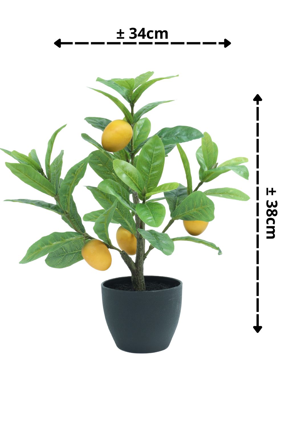 Zitronenbaum Kunstpflanze 40 cm – prettyplants