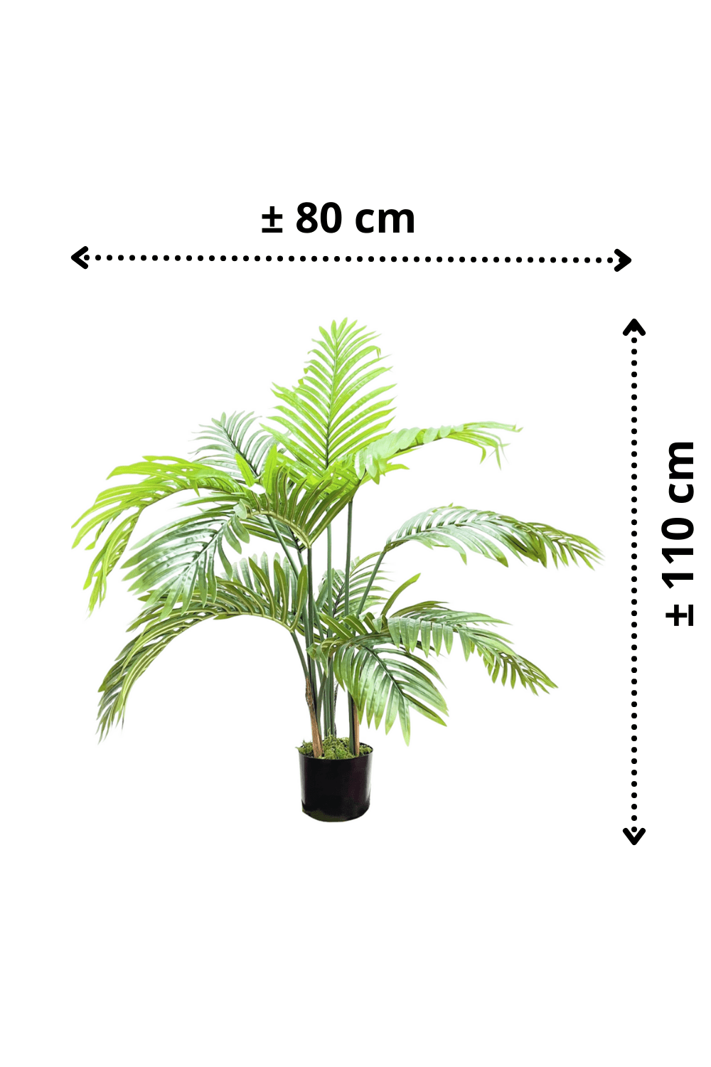 afmetingen Kunstpalm Serie A 110cm